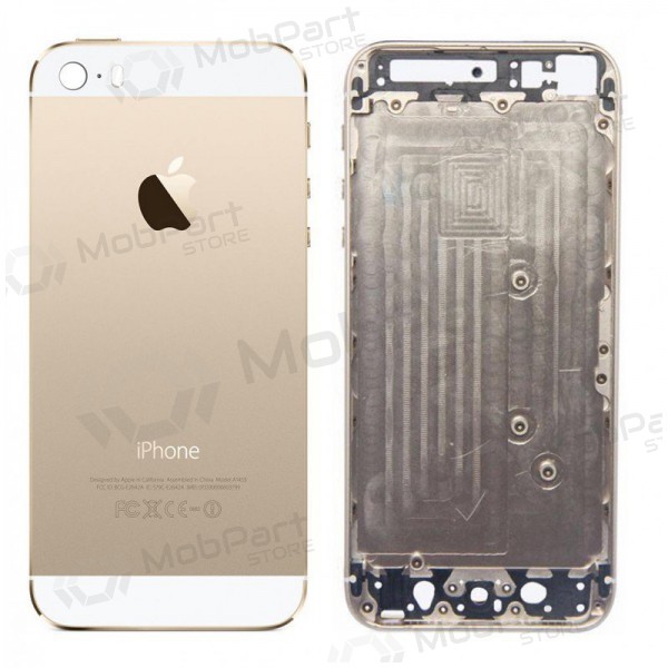 Apple iPhone 5S patareipesade kaas (tagakaas) (kuldsed) (kasutatud grade B, originaalne)