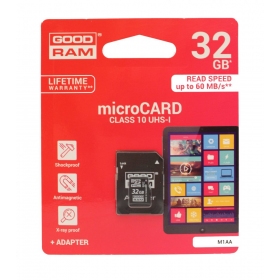 Mälukaart GOODRAM MicroSD 32GB (class 10) + SD adapter