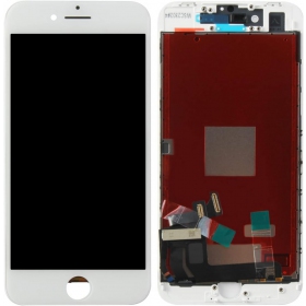 Apple iPhone 8 / SE 2020 ekraan (valged) (refurbished, originaalne)