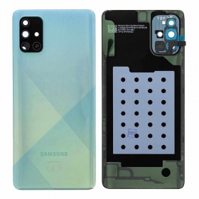 Samsung A715 Galaxy A71 2020 patareipesade kaas (tagakaas) sinised (Prism Crush Blue) (service pack) (originaalne)