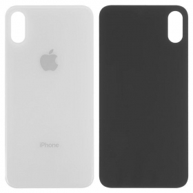 Apple iPhone XS patareipesade kaas (tagakaas) (hõbedased) (bigger hole for camera)