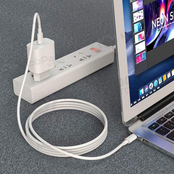 USB kaabel Hoco X51 Type-C - Type-C 20V 5A 100W 2.0m (valged)