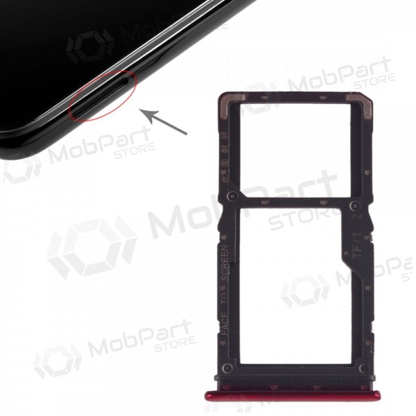 Xiaomi Redmi Note 7 SIM kaardi hoidja (punane)