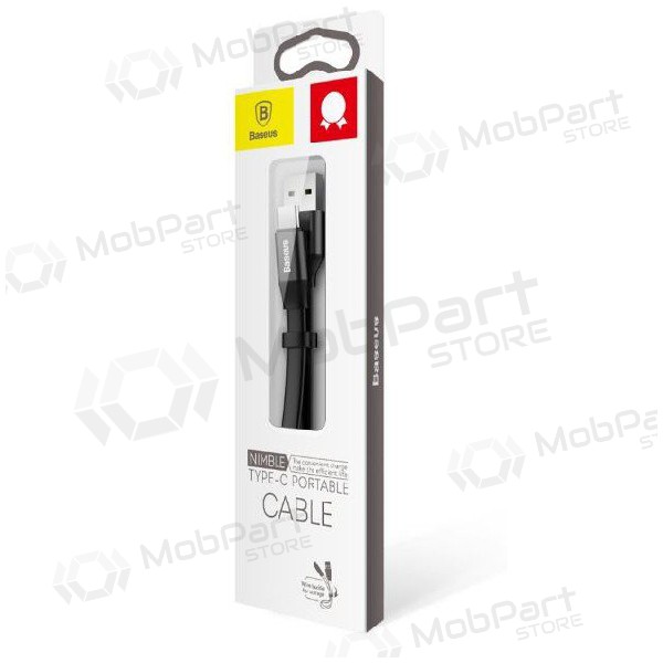 USB kaabel Baseus type-C 0.23m (2A) (mustad)