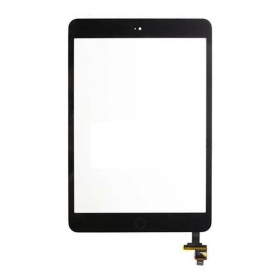 Apple iPad mini / iPad mini 2 puutetundlik klaas (su Home mygtuku ja laikikliais, ja IC) (mustad)