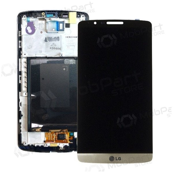 LG D855 Optimus G3 ekraan (koos raamiga) (kuldsed) LG D855 Optimus G3 ekraan (koos raamiga) (kuldsed)