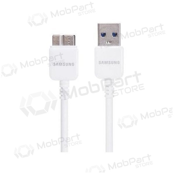 Samsung N9005 / N7200 Note 3 microUSB (ET-DQ10Y0WE) kaabel (valged) (1M)