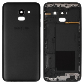 Samsung J600 Galaxy J6 2018 patareipesade kaas (tagakaas) (mustad) (kasutatud grade B, originaalne)