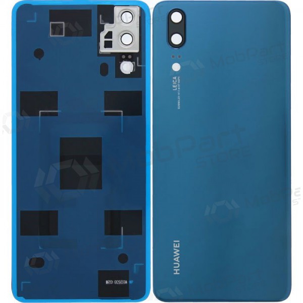 Huawei P20 patareipesade kaas (tagakaas) (sinised) (kasutatud grade B, originaalne)