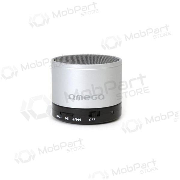 Bluetooth nešiojamas ülemine kõlar OMEGA OG47 (MicroSD, vabakäeseadmega) (hõbedased)