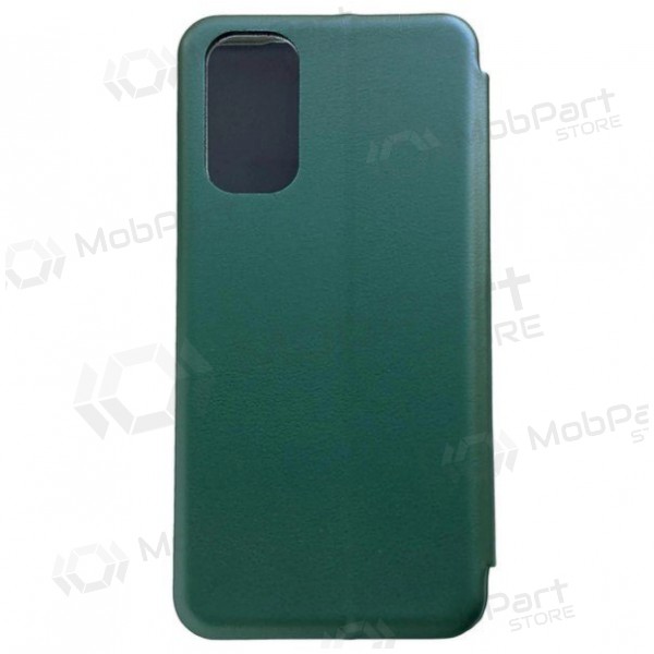 Samsung S908 Galaxy S22 Ultra 5G ümbris / kaaned "Book Elegance" (tamsiai roheline)