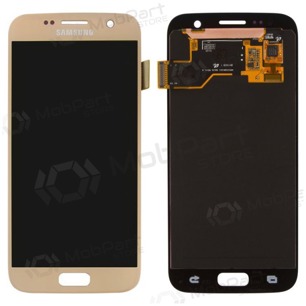 Samsung G930F Galaxy S7 ekraan (kuldsed) (service pack) (originaalne)
