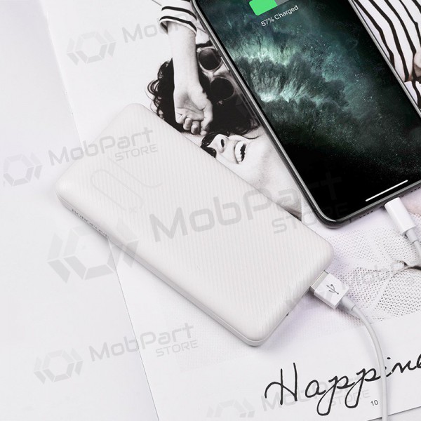 Väline patarei / aku Power Bank Borofone BT28 Ultra Slim 10000mAh valge Väline patarei / aku Power Bank Borofone BT28 Ultra Slim 10000mAh valge