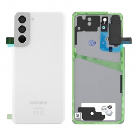 Samsung G991 Galaxy S21 5G patareipesade kaas (tagakaas) (Phantom White) (kasutatud grade C, originaalne)