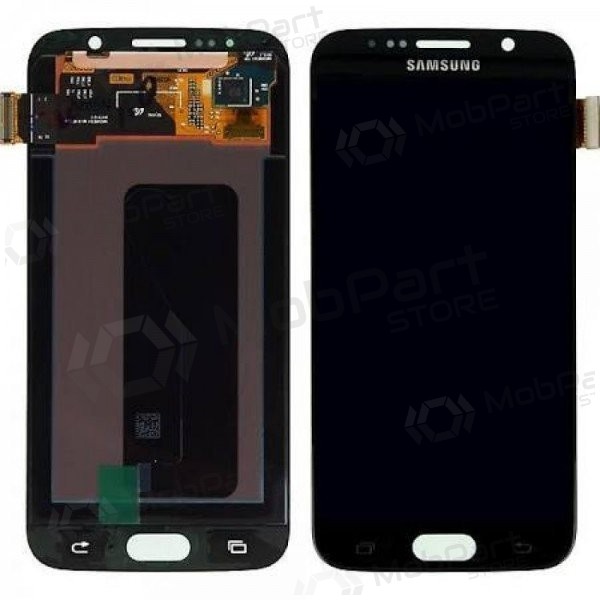 Samsung G920F Galaxy S6 ekraan (mustad) (service pack) (originaalne)