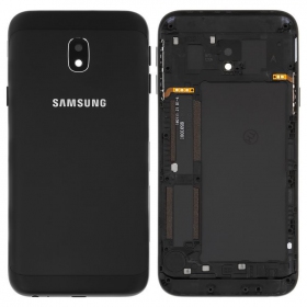 Samsung J330 Galaxy J3 2017 patareipesade kaas (tagakaas) (mustad) (kasutatud grade A, originaalne)
