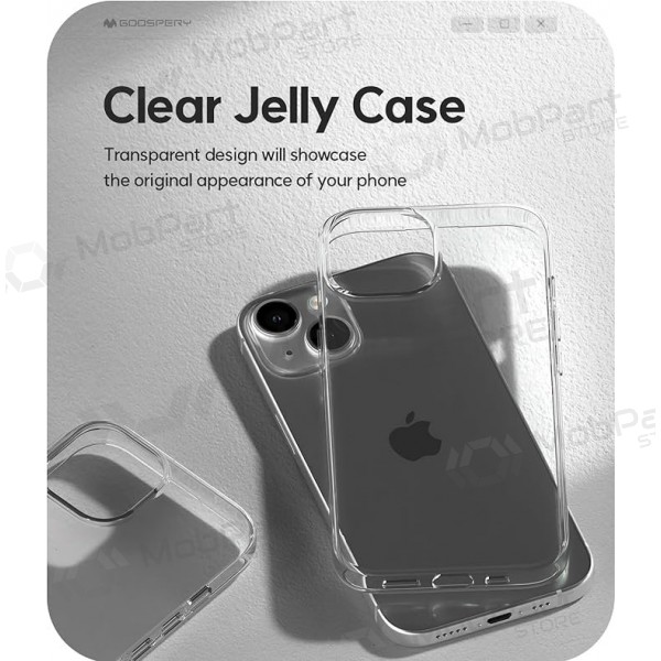 Apple iPhone 12 / 12 Pro ümbris / kaaned Mercury Goospery "Jelly Clear" (läbipaistev)