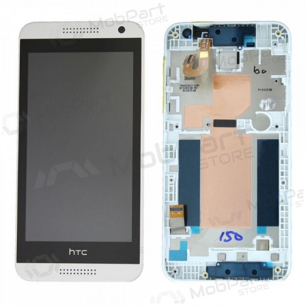 HTC Desire 610 ekraan (valged) (koos raamiga) (service pack) (originaalne)
