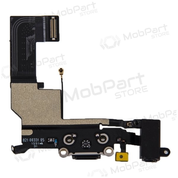 Apple iPhone SE laadimispesa ja mikrofoni liides (laadimisliides) (must)
