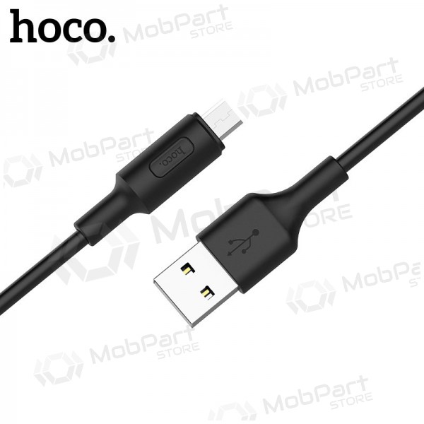 USB kaabel Hoco X25 microUSB 1.0m (mustad)