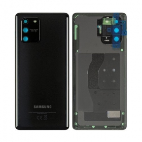 Samsung G770 Galaxy S10 Lite patareipesade kaas (tagakaas) (mustad) (kasutatud grade C, originaalne)