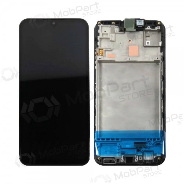 Samsung Galaxy M15 5G ekraan (mustad) (koos raamiga) (originaalne)