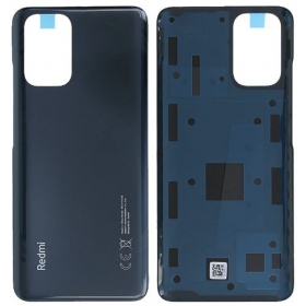Xiaomi Redmi Note 10 4G patareipesade kaas (tagakaas) (with logo) hall (Onyx Grey/Shadow Black)