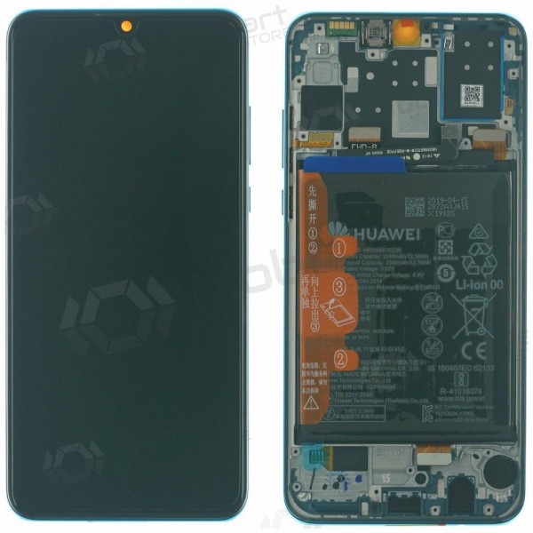 Huawei P30 Lite 48MP ekraan (sinised) (Peacock Blue) (koos raamiga ja patarei / aku) (service pack) (originaalne) Huawei P30 Lite 48MP ekraan (sinised) (Peacock Blue) (koos raamiga ja patarei / aku) (service pack) (originaalne)