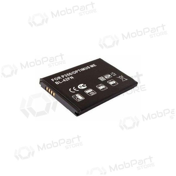 LG BL-42FN (P350, Optimus Me) patarei / aku (1280mAh) LG BL-42FN (P350, Optimus Me) patarei / aku (1280mAh)