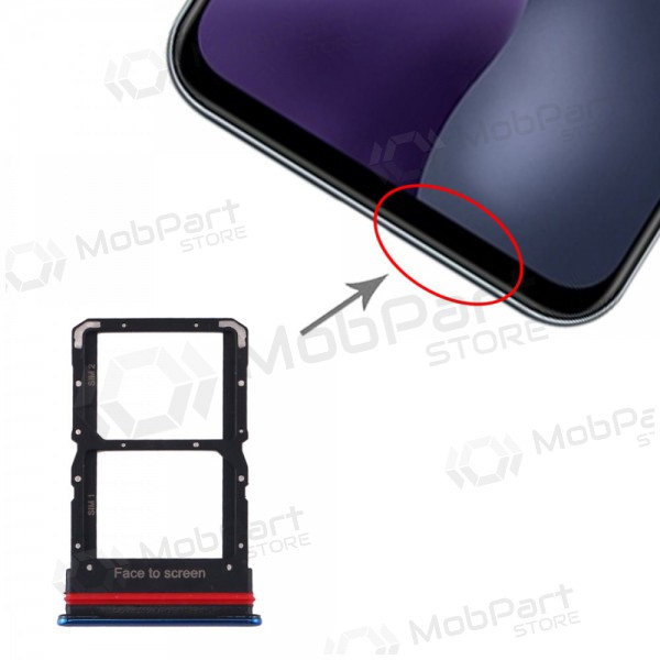 Xiaomi Mi 10 Lite SIM kaardi hoidja sinised (Aurora Blue)