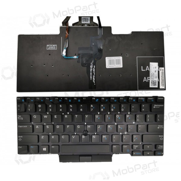DELL Latitude: E5450, E5470, E5480 klaviatuur with lighting ja „trackpoint“