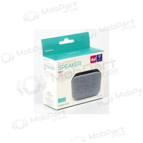 Bluetooth kaasaskantav kõlar OMEGA OG58 (MicroSD, vabakäeseadmega, AUX,FM) (hall) Bluetooth kaasaskantav kõlar OMEGA OG58 (MicroSD, vabakäeseadmega, AUX,FM) (hall)