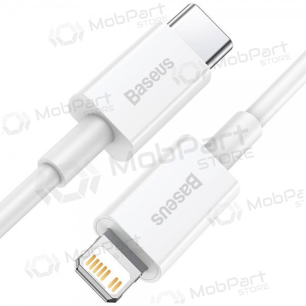 USB kaabel Baseus Superior Type-C - Lightning PD 20W 1.0m (valged) CATLYS-A02