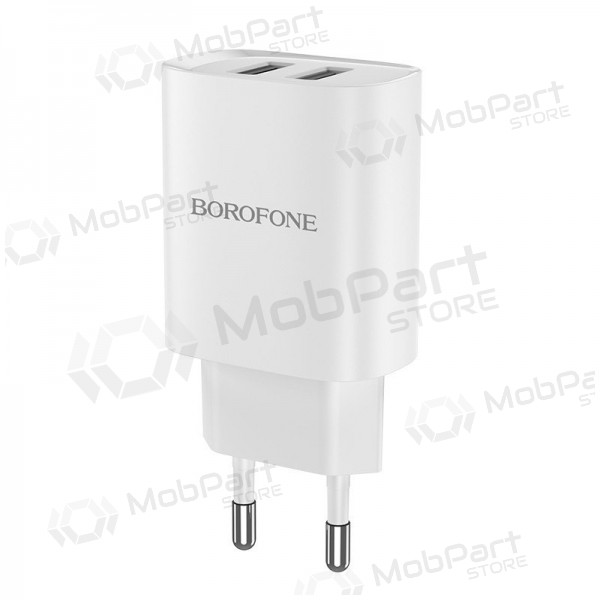 Laadija Borofone BN2 2xUSB 2.1A (valged)