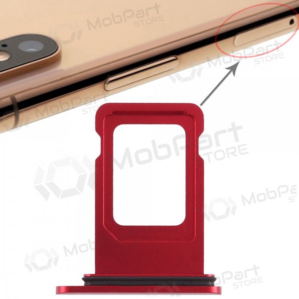 Apple iPhone XR (Dual) SIM kaardi hoidja (punane)