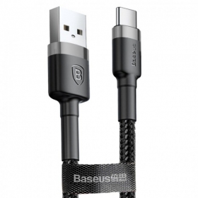 USB kaabel Baseus Cafule microUSB 1.0m 2.4A (hall-mustad) CAMKLF-BG1