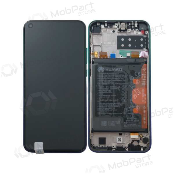 Huawei P40 Lite E ekraan (Aurora blue) (koos raamiga ja patarei / aku) (service pack) (originaalne) Huawei P40 Lite E ekraan (Aurora blue) (koos raamiga ja patarei / aku) (service pack) (originaalne)