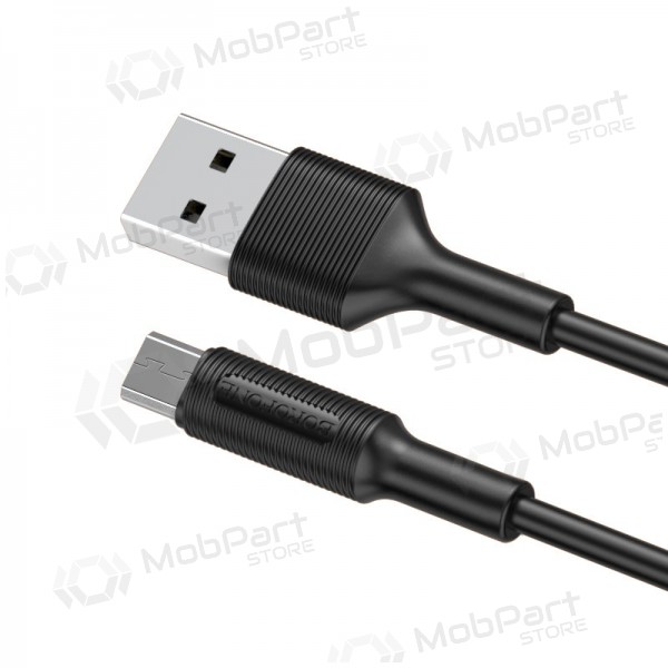 USB kaabel Borofone BX1 microUSB 1.0m (mustad)