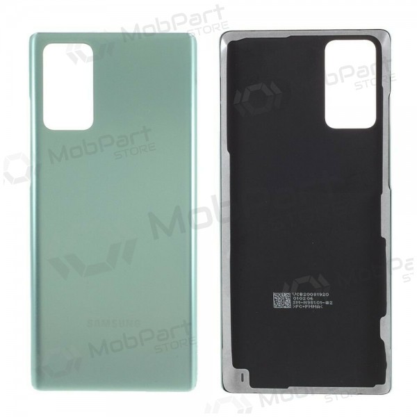 Samsung N980 / N981 Galaxy Note 20 patareipesade kaas (tagakaas) roheline (Mystic Green)