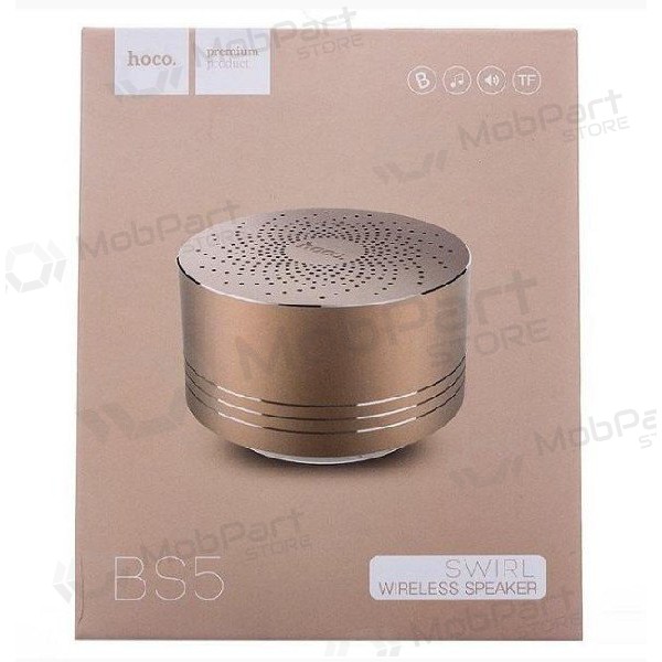 Bluetooth kaasaskantav kõlar HOCO BS5 (MicroSD, vabakäeseadmega, AUX,FM) (kuldsed)