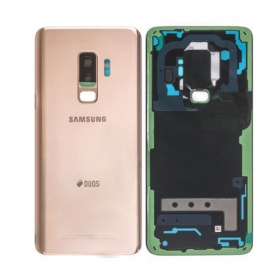 Samsung G965F Galaxy S9 Plus patareipesade kaas (tagakaas) kuldsed (Sunrise Gold) (kasutatud grade B, originaalne)