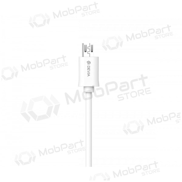 USB kaabel Devia Smart microUSB 1.0m (valged)