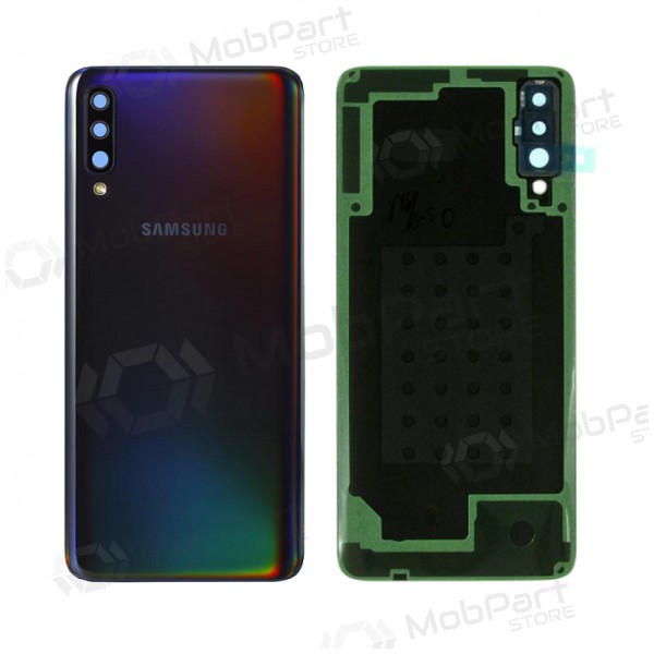 Samsung A705 Galaxy A70 2019 patareipesade kaas (tagakaas) (mustad) (kasutatud grade C, originaalne)