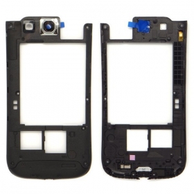 Samsung i9300 Galaxy S3 sisemine korpus (mustad) (originaalne)