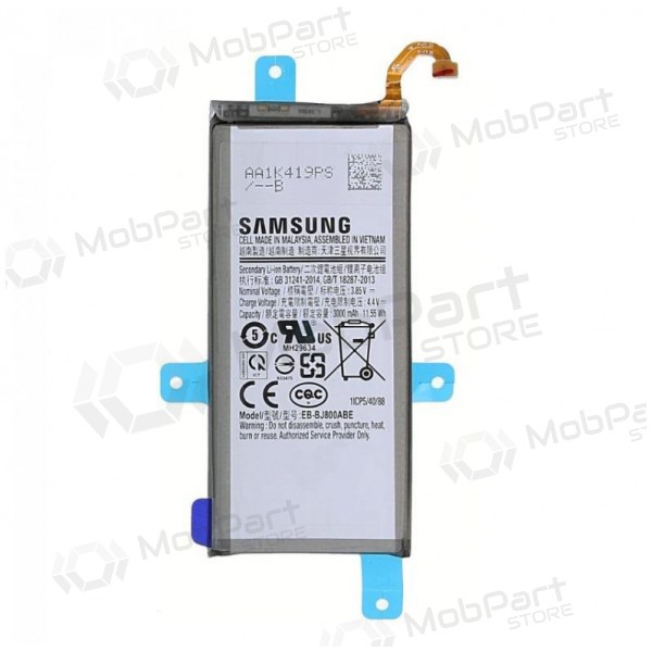 Samsung A600 Galaxy A6 2018 / J600 Galaxy J6 2018 (EB-BJ800ABE) patarei / aku (3000mAh) (service pack) (originaalne)