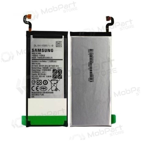 Samsung G935F Galaxy S7 Edge (EB-BG935ABE) patarei / aku (3600mAh) (service pack) (originaalne) Samsung G935F Galaxy S7 Edge (EB-BG935ABE) patarei / aku (3600mAh) (service pack) (originaalne)