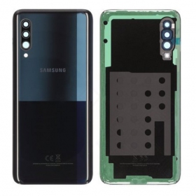Samsung A908 Galaxy A90 5G 2019 patareipesade kaas (tagakaas) (mustad) (kasutatud grade B, originaalne)