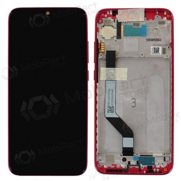 Xiaomi Redmi Note 7 ekraan (punane) (koos raamiga) (service pack) (originaalne)