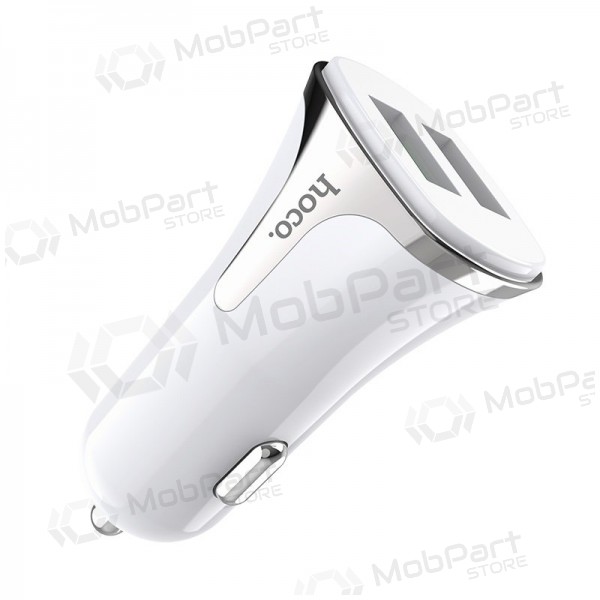 Laadija automobilinis Hoco Z31 Quick Charge 3.0 (3.4A) x 2 USB (valged)
