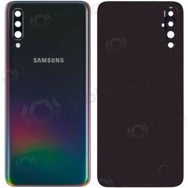 Samsung A505 Galaxy A50 2019 patareipesade kaas (tagakaas) (mustad) (kasutatud grade C, originaalne)